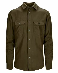 Amundsen Sports Shirts & Tees^Amundsen Flannel Shirt 485 Hunter Green