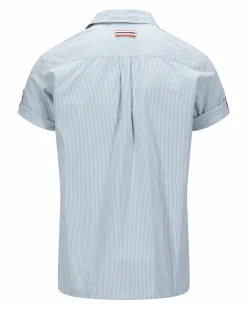 Amundsen Sports Shirts & Tees^Beach Shirt 556 Pinstripe Blue