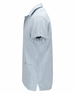 Amundsen Sports Shirts & Tees^Beach Shirt 556 Pinstripe Blue