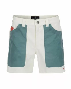 Amundsen Sports Shorts^7Incher Field Shorts Stormy Blue 014 Offwhite/Stormy Blue