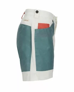 Amundsen Sports Shorts^7Incher Field Shorts Stormy Blue 014 Offwhite/Stormy Blue