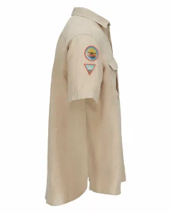 Amundsen Sports Shirts & Tees^Safari G.Dyed Linen SS 620 Desert