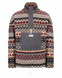 Amundsen Sports Sweaters^Vagabond Tradition Fleece 520 Faded Blue/Pattern