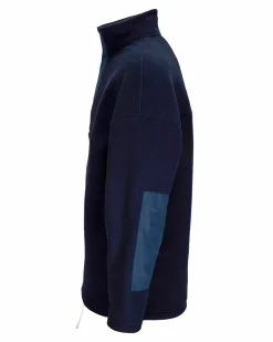 Amundsen Sports Sweaters^Vagabond Waxed Fleece 590 Faded Navy/Navy